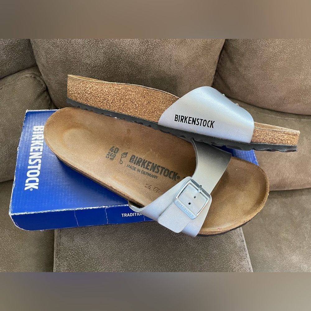 Birkenstock women’s Madrid Birko-Flor sandals sz 9-9.5 - Picture 2 of 3
